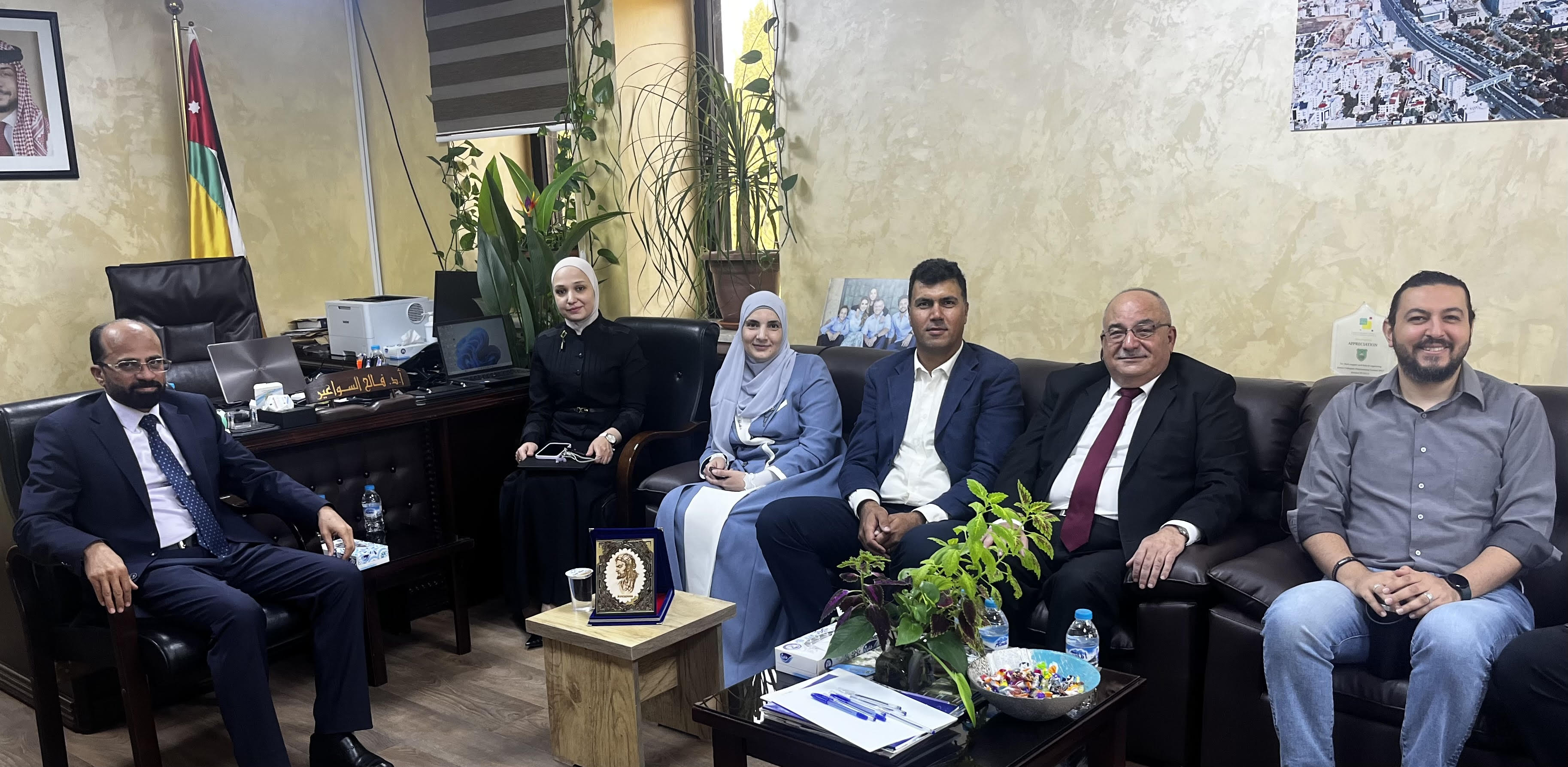 Group members pictured after a productive meeting with the University Vice President, colleagues, and other officials.